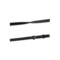 Teugels Montar leer/rubber Franse haak gelooid leer Zwart