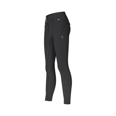 Kingsland broek full grip middelhoge taille dames KLKimi A-Shape Zwart