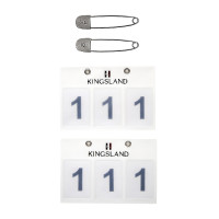 Porte numéro Kingsland 3 poches vendu par 2 Blanc