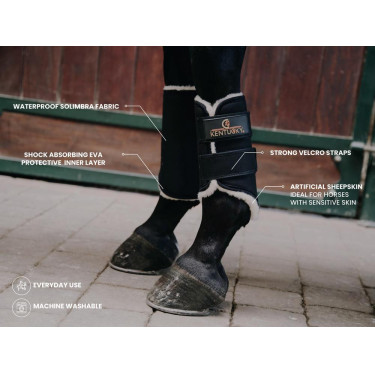 Gesloten voorste Solimbra beenbeschermers Kentucky Zwart