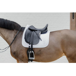 Tapis de selle Plaited Dressage Kentucky Blanc