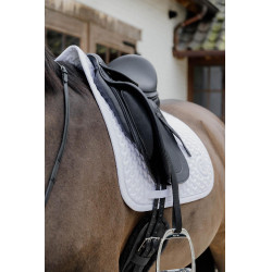 Tapis de selle Plaited Dressage Kentucky Blanc