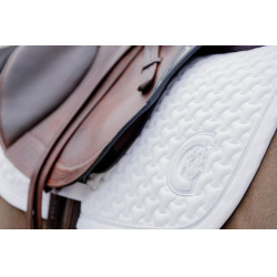 Tapis de selle Plaited Jumping Kentucky Blanc