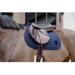 Tapis de selle Plaited Jumping Kentucky Marine Bleu marine