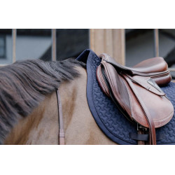 Tapis de selle Plaited Jumping Kentucky Marine Bleu marine