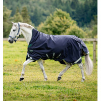 Horseware Outdoor Rambo Wug 0g 1000D deken Marine / vert chasseur / argent