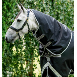 Halsstuk Horseware 0g voor deken Amigo XL Zwart / titaniumgrijs / zilver