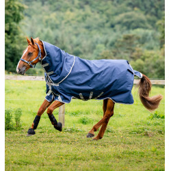 Horseware Amigo® Bravo 12 Plus 400g 1200D deken Marine / titaangrijs / zilver