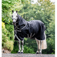 Horseware Amigo® Bravo 12 Plus 400g 1200D deken Zwart / titaniumgrijs / zilver