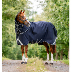 Horseware Rambo Supreme Turnout Vari-layer 1680D 250g deken Marine / onweer / zilvergrijs