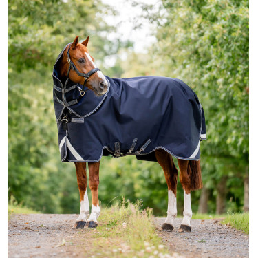 Horseware Rambo Supreme Turnout Vari-layer 1680D 250g deken Marine / onweer / zilvergrijs