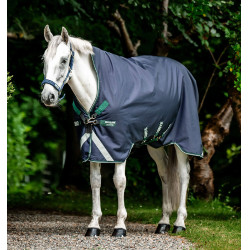 Couverture d'extérieur Horseware Rambo Wug 50g 1000D Marine / vert chasseur / argent