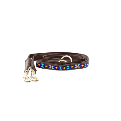 Laisse pour chien en Perles faites-main Kentucky Marine