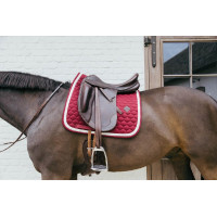 Tapis de selle Plaited Cord Dressage Kentucky Bordeaux
