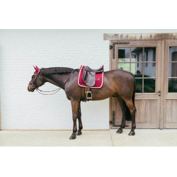 Tapis de selle Plaited Cord Dressage Kentucky Bordeaux