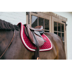 Tapis de selle Plaited Cord Jumping Kentucky Bordeaux