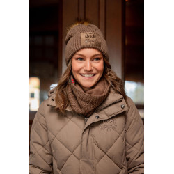 Gebreide halswarmer B Vertigo Faye Bruin modder Beige Gebreide halswarmer B Vertigo Faye Bruin modder Beige