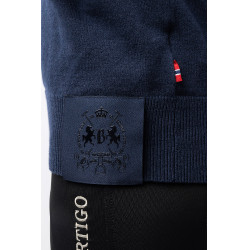 Trui B Vertigo in wolmix Faye Marine titaan Marineblauw
