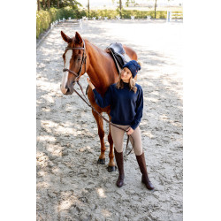 Pull B Vertigo en mélange de laine Faye Marine titan Bleu marine