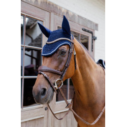 Bonnet anti-mouches Kentucky Wellington Diamond Rope Marine Bleu marine