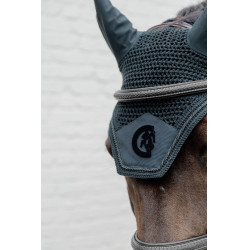 Bridon Dy'on D collectie gecombineerde gevlochten neusriem Zwart