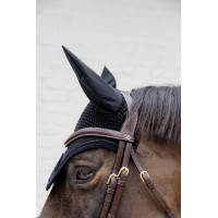 Bridon Dy'on D collectie gecombineerde neusriem gevlochten met Pull Back Bruin