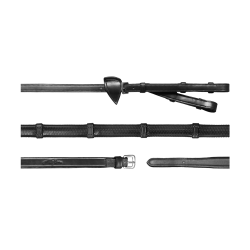 Teugels Dy'on New English Collection A Rubber 1/2" Met 7 Stops Zwart