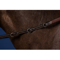 Rênes Howlett Dy'on 3 "D"Caoutchouc 1/2'' avec 7 arrêtoirs Marron