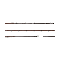 Rênes Howlett Dy'on 3 "D"Caoutchouc 1/2'' avec 7 arrêtoirs Marron Rênes Howlett Dy'on 3 "D"Caoutchouc 1/2'' avec 7 arrêtoirs Marron