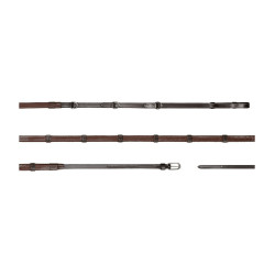 Rênes Howlett Dy'on 3 "D"Caoutchouc 1/2'' avec 7 arrêtoirs Marron