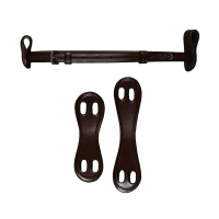 Sous Barbe Dy'on 1/2" Avec 2 Attaches Amovibles Marron Sous Barbe Dy'on 1/2" Avec 2 Attaches Amovibles Marron