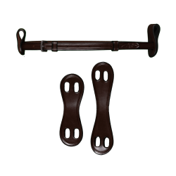 Sous Barbe Dy'on 1/2" Avec 2 Attaches Amovibles Marron Sous Barbe Dy'on 1/2" Avec 2 Attaches Amovibles Marron