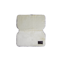 Protège-poitrail Kentucky en mouton Naturel Marron