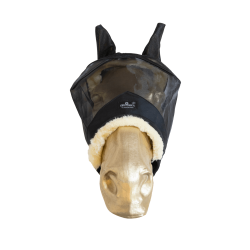 Masques anti-mouches Kentucky Skin Friendly avec oreilles Noir