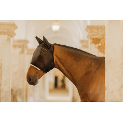 Masques anti-mouches Kentucky Skin Friendly avec oreilles Noir