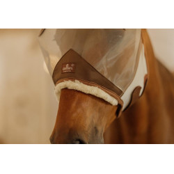 Vliegmaskers Kentucky Skin Friendly met oren Zilver Vliegmaskers Kentucky Skin Friendly met oren Zilver