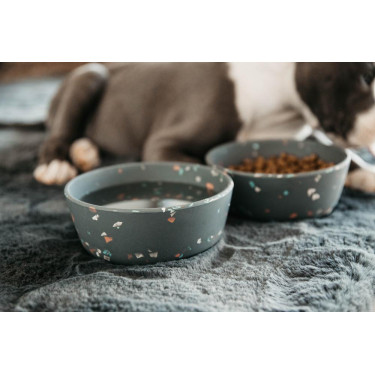 Gamelle pour chien Bamboo Terrazzo Kentucky Gris Gamelle pour chien Bamboo Terrazzo Kentucky Gris
