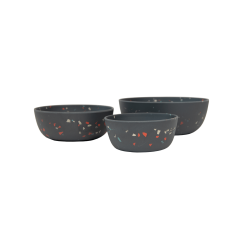 Gamelle pour chien Bamboo Terrazzo Kentucky Gris