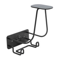 Porte Casque avec Crochet en Acier Grooming Deluxe by Kentucky Noir Porte Casque avec Crochet en Acier Grooming Deluxe by Kentucky Noir