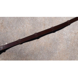 Rênes de Bride Working by Dy'on Tout Cuir Avec 7 Arretoirs 5/8" Marron Rênes de Bride Working by Dy'on Tout Cuir Avec 7 Arretoirs 5/8" Marron