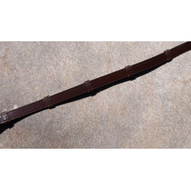 Rênes de Bride Working by Dy'on Tout Cuir Avec 7 Arretoirs 5/8" Marron Rênes de Bride Working by Dy'on Tout Cuir Avec 7 Arretoirs 5/8" Marron