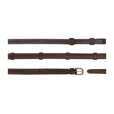 Rênes de Bride Working by Dy'on Tout Cuir Avec 7 Arretoirs 5/8" Marron Rênes de Bride Working by Dy'on Tout Cuir Avec 7 Arretoirs 5/8" Marron