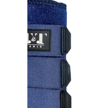 Neopreen beenbeschermers T de T Marineblauw