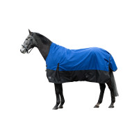 Couverture highneck HKM Glasgow 1200D 100g Bleu / noir