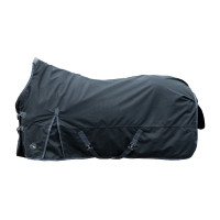 Couverture highneck HKM Glasgow 1200D doublure polaire Bleu / noir
