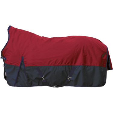 Couverture highneck HKM Memphis 1680D doublure fine Rouge / marine