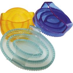 Ovale glitters rubberen rosborstel kind Ovale glitters rubberen rosborstel kind