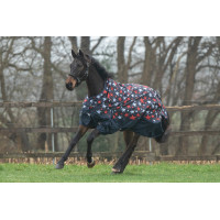 Couverture highneck HKM Norwich 600D 300g Bleu motif étoiles Motifs Couverture highneck HKM Norwich 600D 300g Bleu motif étoiles Motifs