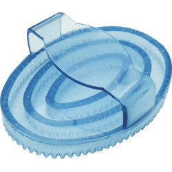 Étrille ovale caoutchouc pailleté enfant Étrille ovale caoutchouc pailleté enfant