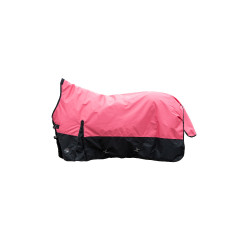 Highneck deken HKM Norwich 600D gladde voering Corail / noir